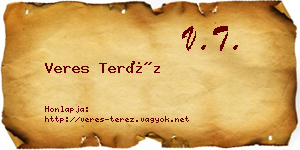 Veres Teréz névjegykártya